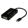 StarTech.com 3 Port Mini DisplayPort to DVI, HDMI, VGA Adapter 150mm Cable Length 1920 x 1200 Pixel Maximum MDP2VGDVHD