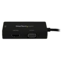 StarTech.com 3 Port Mini DisplayPort to DVI, HDMI, VGA Adapter 150mm Cable Length 1920 x 1200 Pixel Maximum MDP2VGDVHD