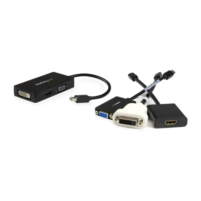 StarTech.com 3 Port Mini DisplayPort to DVI, HDMI, VGA Adapter 150mm Cable Length 1920 x 1200 Pixel Maximum MDP2VGDVHD