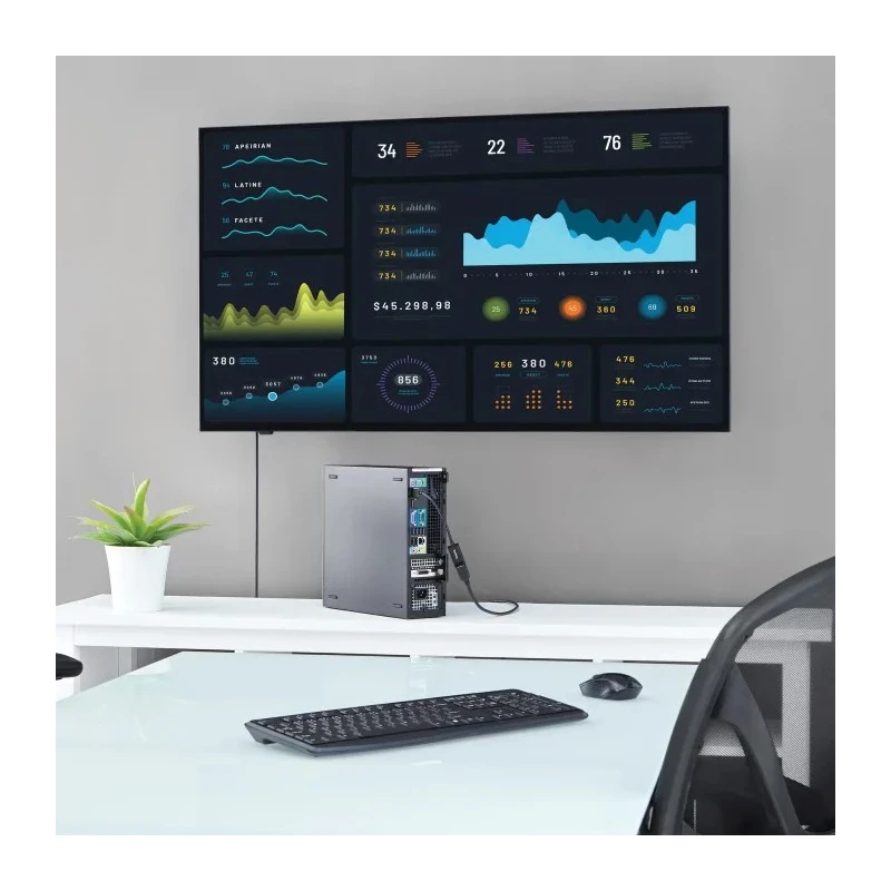 StarTech.com 1 Port DisplayPort to HDMI Adapter 150 mm Length 4K x 2K Maximum Resolution DP2HD4KS