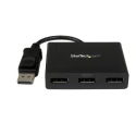 StarTech.com 3-Port Multi Monitor DisplayPort MST Hub with 1 Input and 3 Output, DisplayPort 1.2, 4K Resolution MSTDP123DP