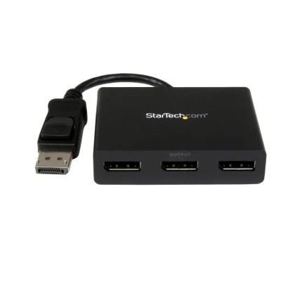 StarTech.com 3-Port Multi Monitor DisplayPort MST Hub with 1 Input and 3 Output, DisplayPort 1.2, 4K Resolution MSTDP123DP