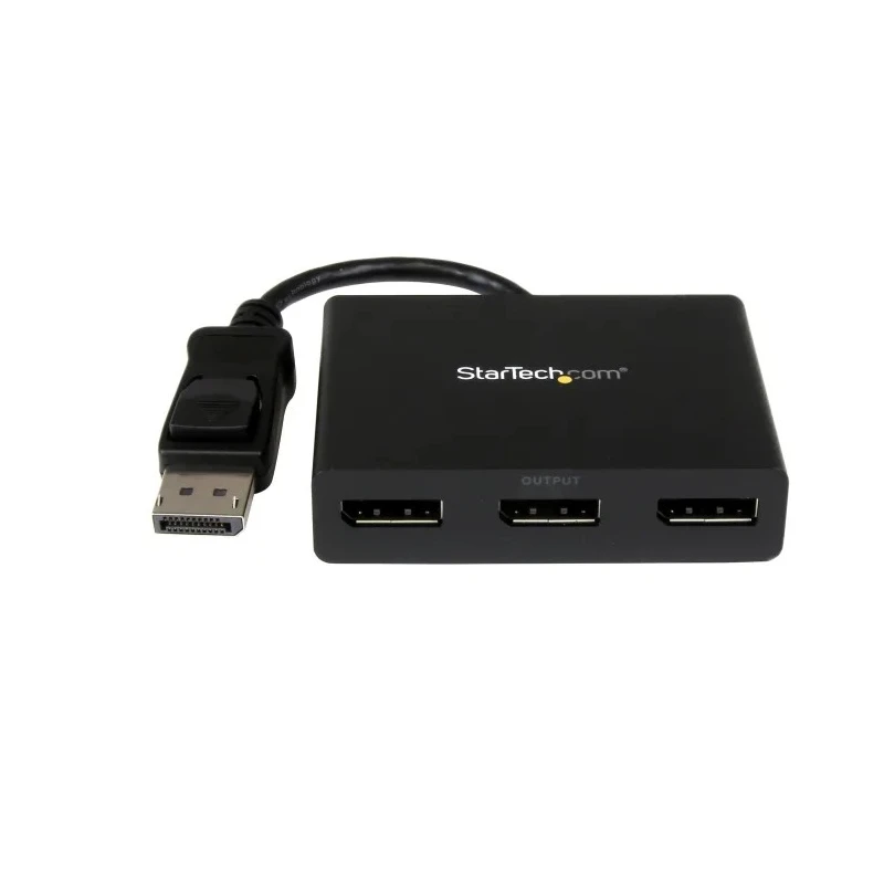 StarTech.com 3-Port Multi Monitor DisplayPort MST Hub with 1 Input and 3 Output, DisplayPort 1.2, 4K Resolution MSTDP123DP