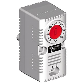 Schneider Electric Thermostat, 250V AC, 15A Nominal Current, Clip Mount, 33mm x 44mm NSYCCOTHC