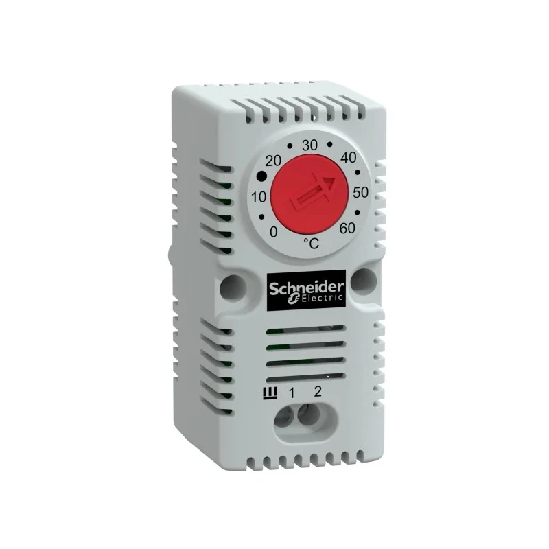 Schneider Electric Thermostat, 250V AC, 15A Nominal Current, Clip Mount, 33mm x 44mm NSYCCOTHC
