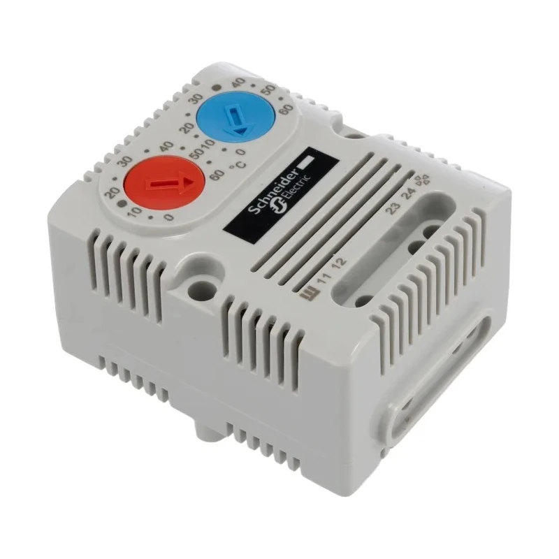 Schneider Electric ClimaSys CC Enclosure Thermostat 1 NO/1 NC, 10 A, 250V, 0 to 60°C Range, 80°C Max NSYCCOTHD