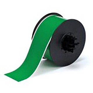 Brady Green Green Print Label Roll, Vinyl Material, 57 mm Width, 30.5 m Length B30C-2250-7569-GN