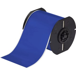 Brady Blue Black Print Label Roll 101.6 mm Width Vinyl Film 30.5 m Length B30C-4000-595-BL