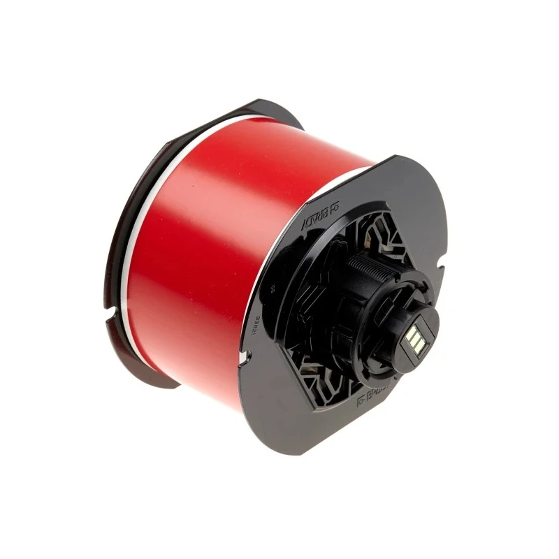 Brady Red Vinly Print Label Roll, 57 mm Width, 266 mm Length, Non-Laminated, Compatible with BBP & S B30C-2250-7569-RD