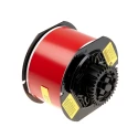 Brady Red Vinly Print Label Roll, 57 mm Width, 266 mm Length, Non-Laminated, Compatible with BBP & S B30C-2250-7569-RD