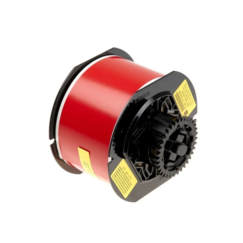 Brady Red Vinly Print Label Roll, 57 mm Width, 266 mm Length, Non-Laminated, Compatible with BBP & S B30C-2250-7569-RD
