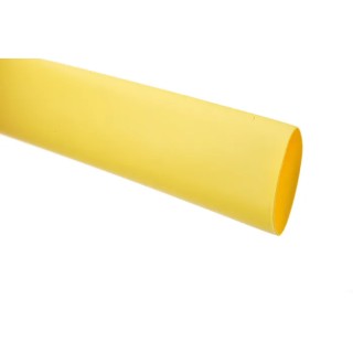 TE Connectivity Flame Retardant Polyolefin Heat Shrink Tubing Yellow 9 mm Sleeve Diameter x 1.2m Length 3:1 RNF 3000-9/3-4