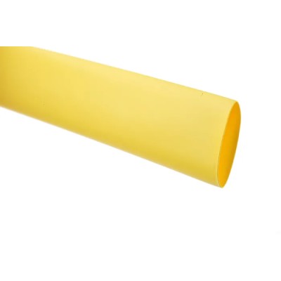 TE Connectivity Flame Retardant Polyolefin Heat Shrink Tubing Yellow 9 mm Sleeve Diameter x 1.2m Length 3:1 RNF 3000-9/3-4