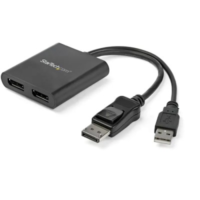 StarTech.com 2 Port 1 Input 2 Output DisplayPort Video Splitter Adapter MSTDP122DP