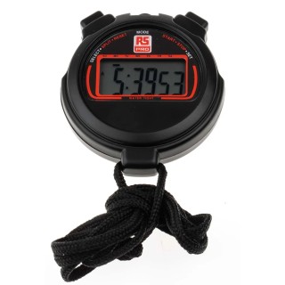 EA Combs Black Digital Stopwatch 24h Hours 40min Minutes 2s Seconds Backlight 811-1814
