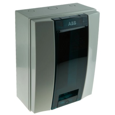 ABB 12 Plastic Consumer Unit 63A IEC 60670 EN 60439-3 IP65 MISTRAL65 1SL1202A00 65P12X12