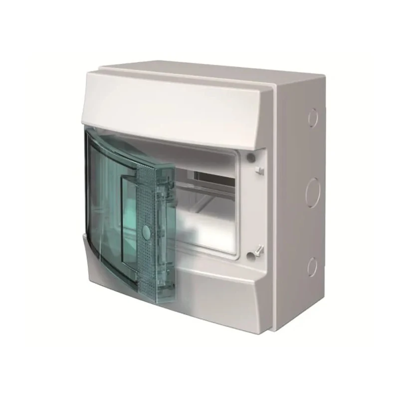 ABB 8 Way Plastic Consumer Unit, 63A, IEC60670, EN60439-3, IP65, MISTRAL65 Series 1SL1201A00 65P08X12