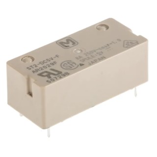 Panasonic PCB Power Relay 5V DC Coil 8A Switching Current DPST SP4-P Series ST2-DC5V-F