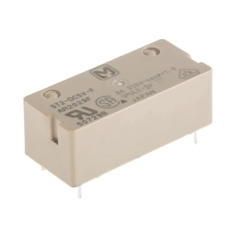 Panasonic PCB Power Relay 5V DC Coil 8A Switching Current DPST SP4-P Series ST2-DC5V-F