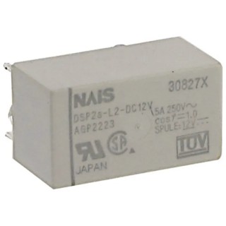 Panasonic PCB Power Relay 12V DC Coil 5A Switching Current DPST DSP2AL212D