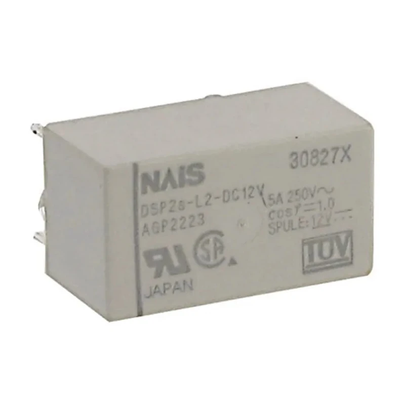 Panasonic PCB Power Relay 12V DC Coil 5A Switching Current DPST DSP2AL212D