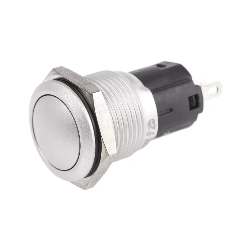 EAO 82 Series Push Button Switch Momentary Panel Mount 16 mm Cutout SPDT IP65 IP67 240 V AC 230 V AC 82-4571.1000