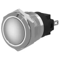EAO 82 Series Push Button Switch Momentary Panel Mount 16 mm Cutout SPDT IP65 IP67 240 V AC 230 V AC 82-4571.1000