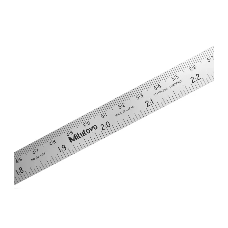 Mitutoyo 1 m Steel Ruler with Degree, Inch, Metric, Minute Units 182-309