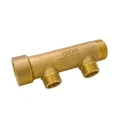 Watts Brass Pipe Fitting Compression Compression Male Metric 3/4 in to Male 1/2 in 003682