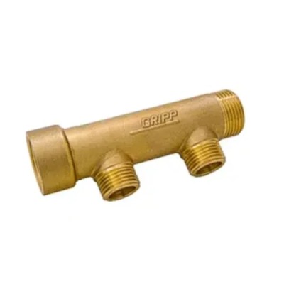 Watts Brass Pipe Fitting Compression Compression Male Metric 3/4 in to Male 1/2 in 003682