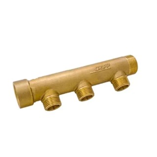 Watts Brass Pipe Fitting Compression, Male Metric 3/4 in to Male 1/2 in 003683