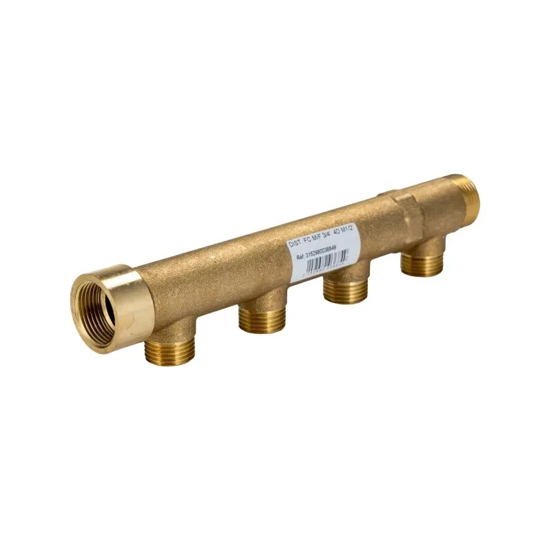 Watts Brass Pipe Fitting Compression Compression, Male Metric 3/4 in to Male 1/2 in 003684