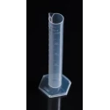 RS PRO Polypropylene Measuring Cylinder 50ml with Blue Graduations 170mm Length 178-0241