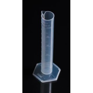 RS PRO Polypropylene Measuring Cylinder 50ml with Blue Graduations 170mm Length 178-0241