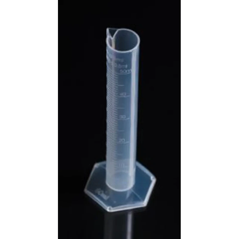 RS PRO Polypropylene Measuring Cylinder 50ml with Blue Graduations 170mm Length 178-0241