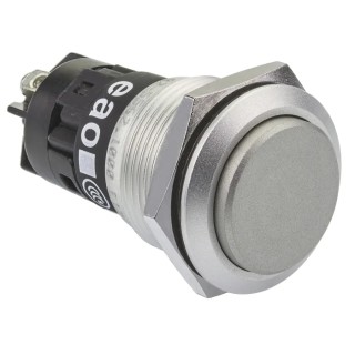 EAO 82 Series Push Button Switch Momentary Panel Mount 19 mm Cutout SPDT Screw Terminal IP65 IP67 240V 250V AC 82-5562.1000