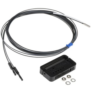 Omron Plastic Fibre Optic Sensor NPN PNP Output IP67 Threaded Mount E32-DC200E 2M