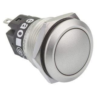 EAO 82 Series Push Button Switch Momentary Panel Mount SPDT 19 mm Cutout IP65 IP67 240 V 250 V AC 82-5571.1000