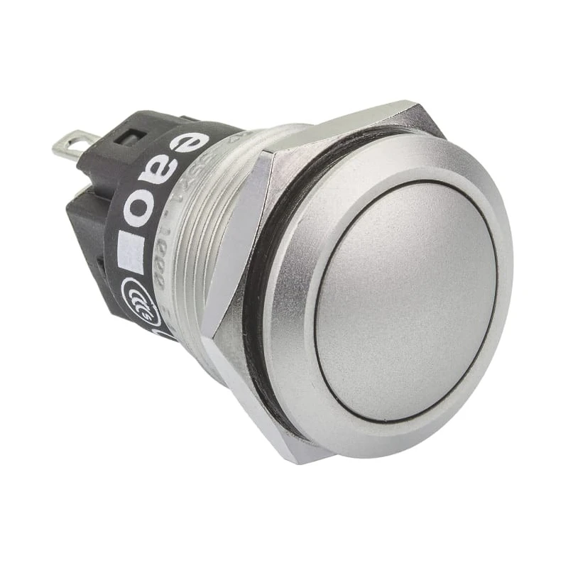 EAO 82 Series Push Button Switch Momentary Panel Mount SPDT 19 mm Cutout IP65 IP67 240 V 250 V AC 82-5571.1000