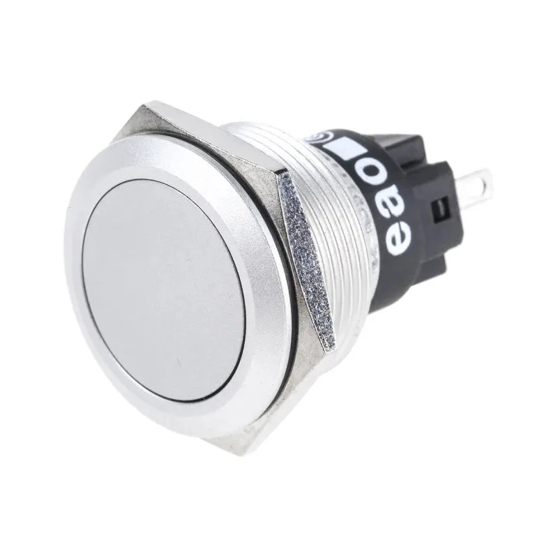 EAO 82 Series Momentary Push Button Switch Panel Mount SPDT IP65 IP67 22.3 mm Cutout 240 V 250 V AC 82-6551.1000