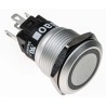 EAO 82 Series Illuminated Momentary Push Button Switch Panel Mount, 19 mm Cutout, SPDT, Green LED, IP65 IP67 82-5551.1134