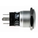 EAO 82 Series Illuminated Momentary Push Button Switch Panel Mount, 19 mm Cutout, SPDT, Green LED, IP65 IP67 82-5551.1134