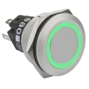 EAO 82 Series Illuminated Momentary Push Button Switch Panel Mount SPDT Green LED IP65 IP67 240 V 250 V 82-6551.1133