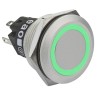EAO 82 Series Illuminated Momentary Push Button Switch Panel Mount SPDT Green LED IP65 IP67 240 V 250 V 82-6551.1133
