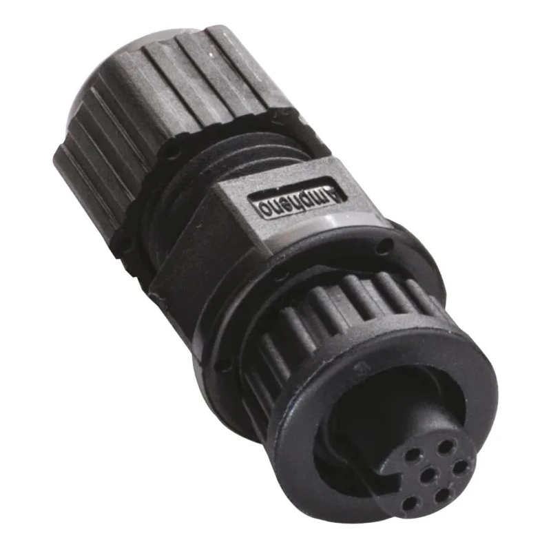 Amphenol Industrial Circular Connector 6 Contacts Panel Mount Miniature Socket Female IP67 Ceres Series AU-06BFFA-LL7001