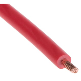 RS PRO Red 1 mm² Flexible BK Series Hook Up Wire 18 AWG, 32x0.2 mm Core Strands, 25 m, Polyvinyl Chloride 811-4422