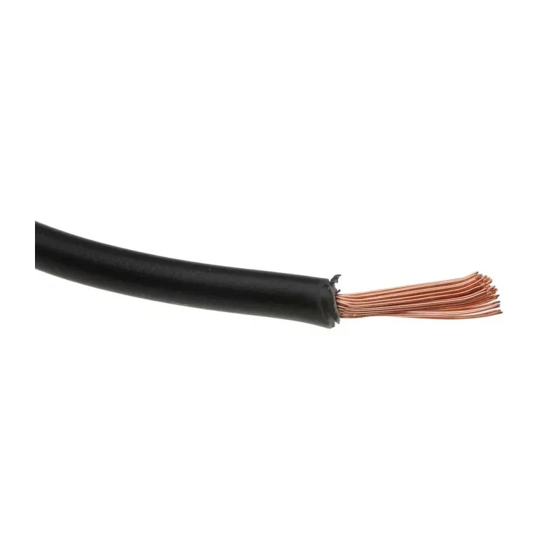 RS PRO Black 2.5 mm² Hook Up Wire, 13 AWG, 50/0.25 mm Core Strands, 100 m Length, PVC Jacket, 1000 V, 70°C 811-4510