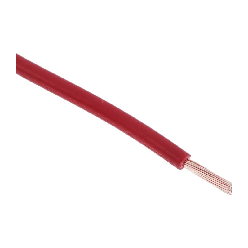 RS PRO Red 1 mm² Hook Up Wire, 18 AWG, 32/0.2 mm Core Strands, 100 m Length, Polyvinyl Chloride Insulation 811-4494