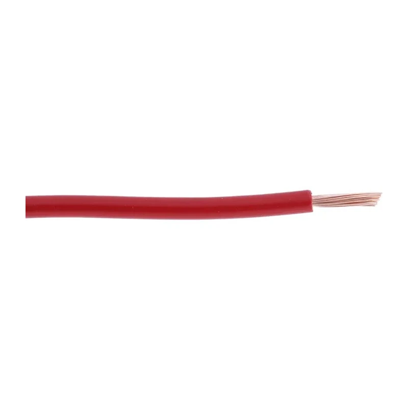 RS PRO Red 1 mm² Hook Up Wire, 18 AWG, 32/0.2 mm Core Strands, 100 m Length, Polyvinyl Chloride Insulation 811-4494