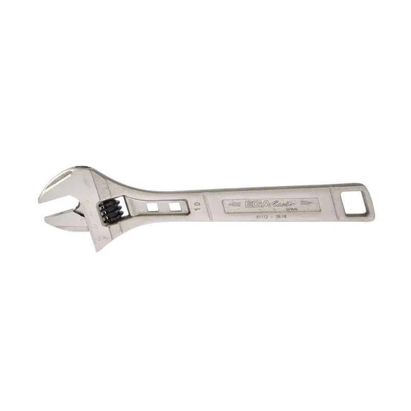 Ega-Master 29 mm Jaw Capacity Adjustable Spanner 250mm Overall Metal Handle VDE/1000V Approved Non-Sparking 61112